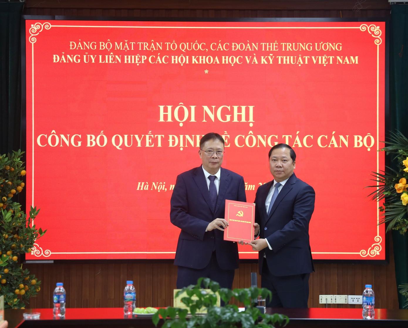 GS.VS Châu Văn Minh làm Bí thư Đảng uỷ Liên hiệp các Hội Khoa học và Kỹ thuật Việt Nam